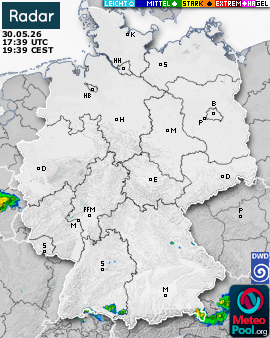 WetterRadar / RegenRadar für Deutschland