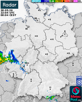 WetterRadar / RegenRadar für Deutschland