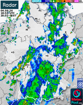 WetterRadar / RegenRadar für Deutschland