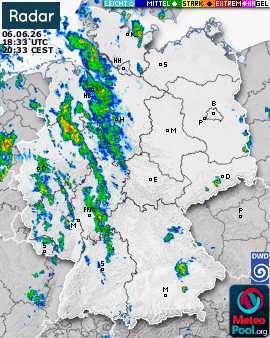 WetterRadar / RegenRadar für Deutschland