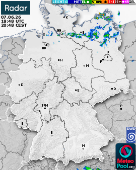 WetterRadar / RegenRadar für Deutschland