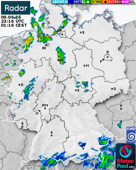 WetterRadar / RegenRadar für Deutschland
