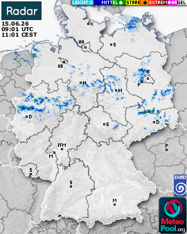 WetterRadar / RegenRadar für Deutschland