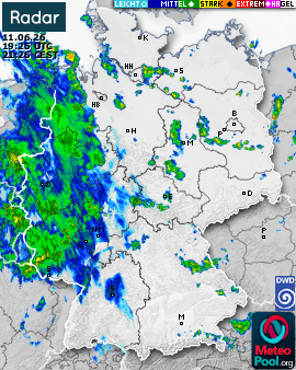 WetterRadar / RegenRadar für Deutschland