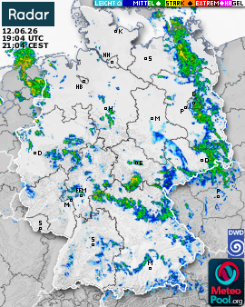 WetterRadar / RegenRadar für Deutschland