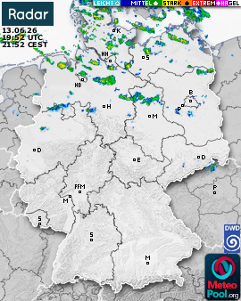 WetterRadar / RegenRadar für Deutschland