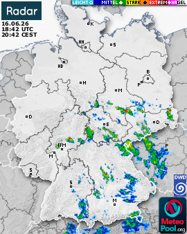 WetterRadar / RegenRadar für Deutschland