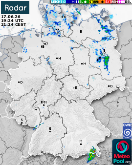 WetterRadar / RegenRadar für Deutschland