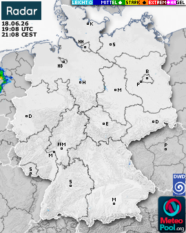 WetterRadar / RegenRadar für Deutschland