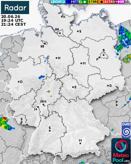 WetterRadar / RegenRadar für Deutschland