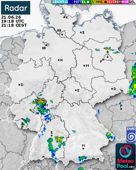 WetterRadar / RegenRadar für Deutschland