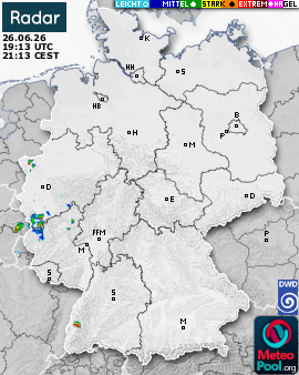 WetterRadar / RegenRadar für Deutschland