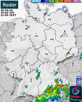 WetterRadar / RegenRadar für Deutschland