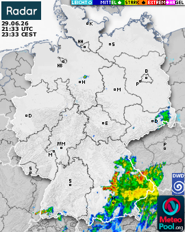 WetterRadar / RegenRadar für Deutschland