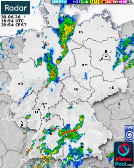 WetterRadar / RegenRadar für Deutschland