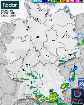 WetterRadar / RegenRadar für Deutschland