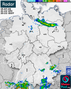 WetterRadar / RegenRadar für Deutschland