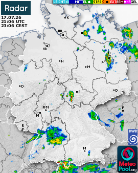 WetterRadar / RegenRadar für Deutschland