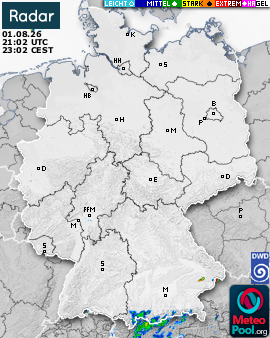 WetterRadar / RegenRadar für Deutschland