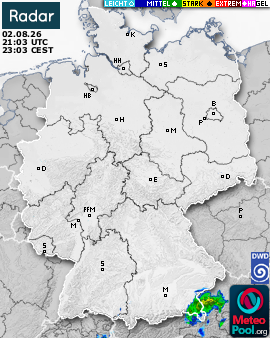 WetterRadar / RegenRadar für Deutschland