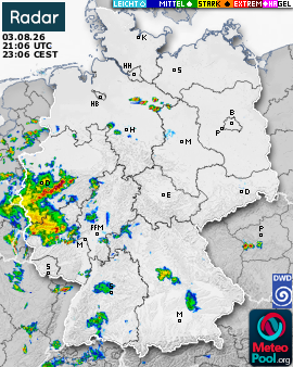 WetterRadar / RegenRadar für Deutschland