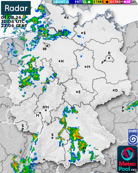WetterRadar / RegenRadar für Deutschland