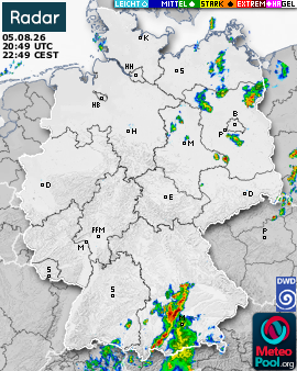 WetterRadar / RegenRadar für Deutschland