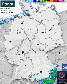 WetterRadar / RegenRadar für Deutschland