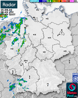 WetterRadar / RegenRadar für Deutschland