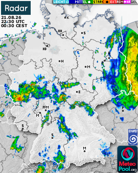 WetterRadar / RegenRadar für Deutschland