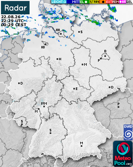 WetterRadar / RegenRadar für Deutschland