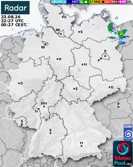 WetterRadar / RegenRadar für Deutschland