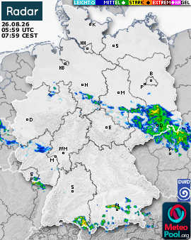 WetterRadar / RegenRadar für Deutschland