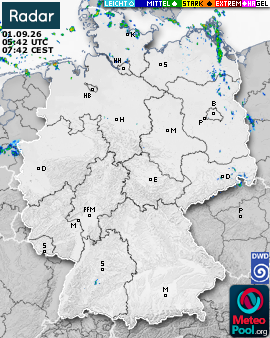 WetterRadar / RegenRadar für Deutschland