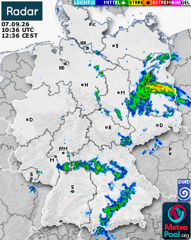 WetterRadar / RegenRadar für Deutschland