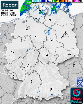 WetterRadar / RegenRadar für Deutschland