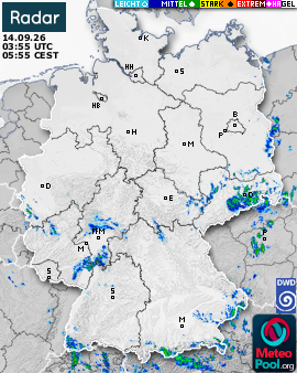 WetterRadar / RegenRadar für Deutschland