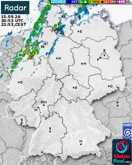WetterRadar / RegenRadar für Deutschland