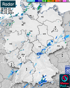 WetterRadar / RegenRadar für Deutschland