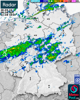 WetterRadar / RegenRadar für Deutschland