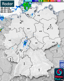 WetterRadar / RegenRadar für Deutschland