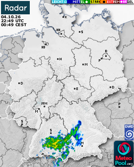 WetterRadar / RegenRadar für Deutschland