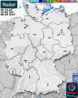 WetterRadar / RegenRadar für Deutschland