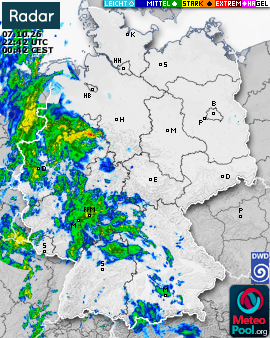 WetterRadar / RegenRadar für Deutschland