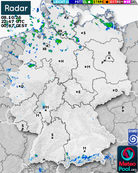 WetterRadar / RegenRadar für Deutschland