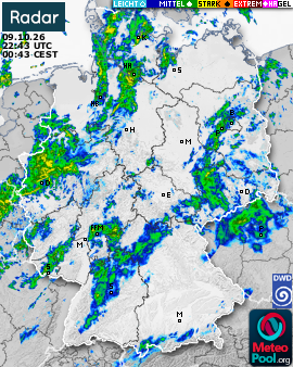 WetterRadar / RegenRadar für Deutschland