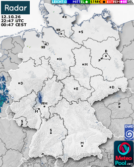WetterRadar / RegenRadar für Deutschland