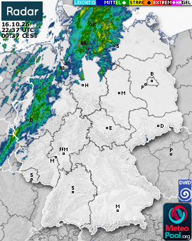 WetterRadar / RegenRadar für Deutschland