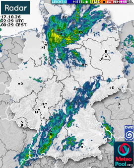 WetterRadar / RegenRadar für Deutschland