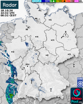 WetterRadar / RegenRadar für Deutschland
